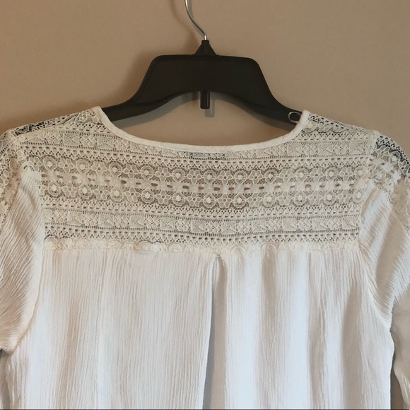 Sandra Darren White Lace Dress with Slip - Size 10 - Picture 3 of 8